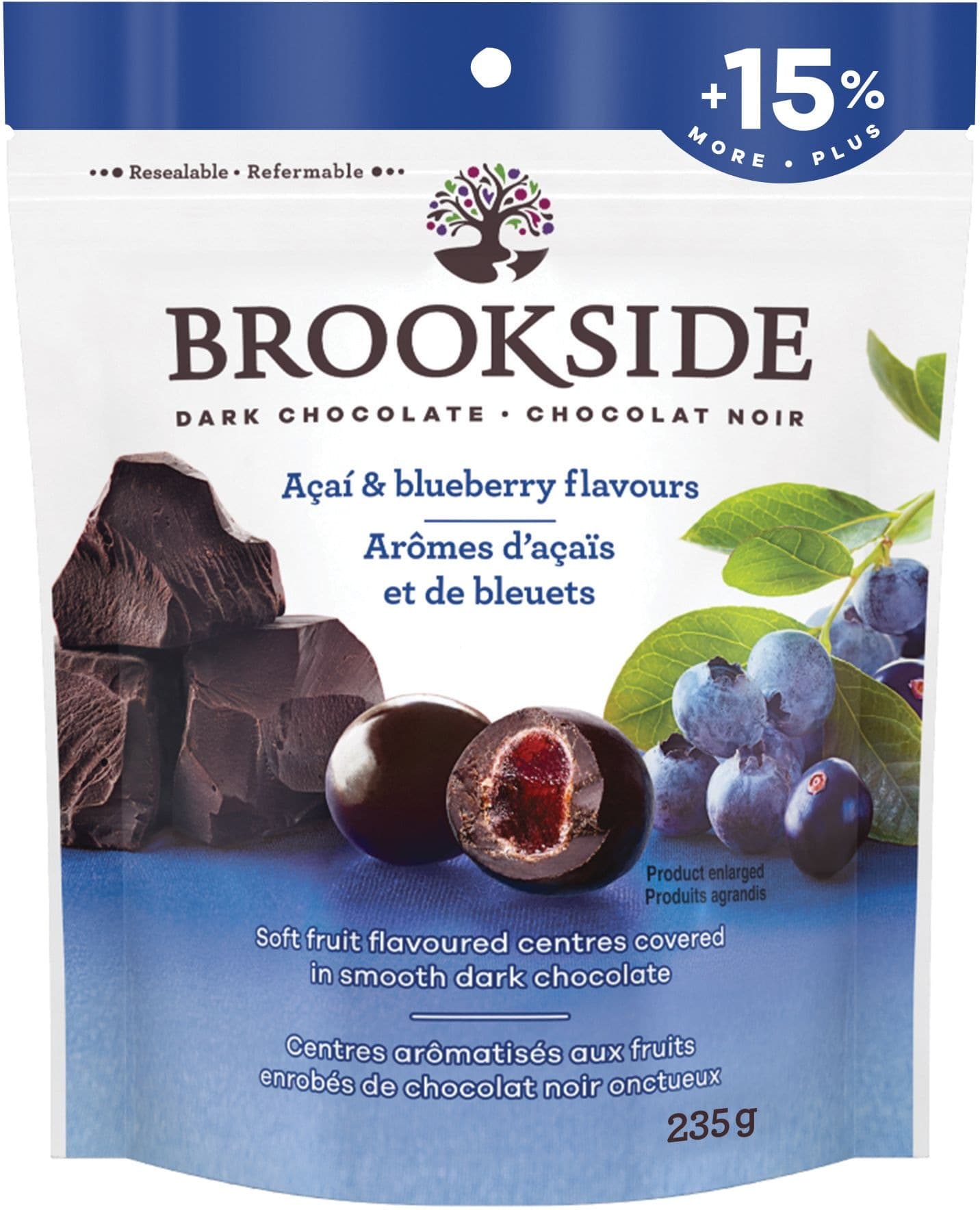 Brookside Dark Chocolate Acai Blueberry, 235-g
