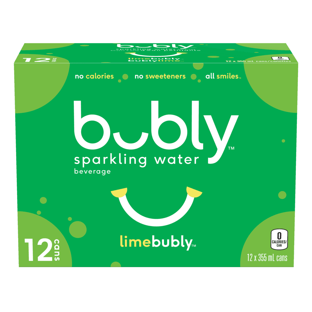Bubly Lime Sparkling Water, 355-mL, 12-pk