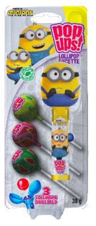 Despicable Me Minions Pop Ups Lollipops, 3-pk