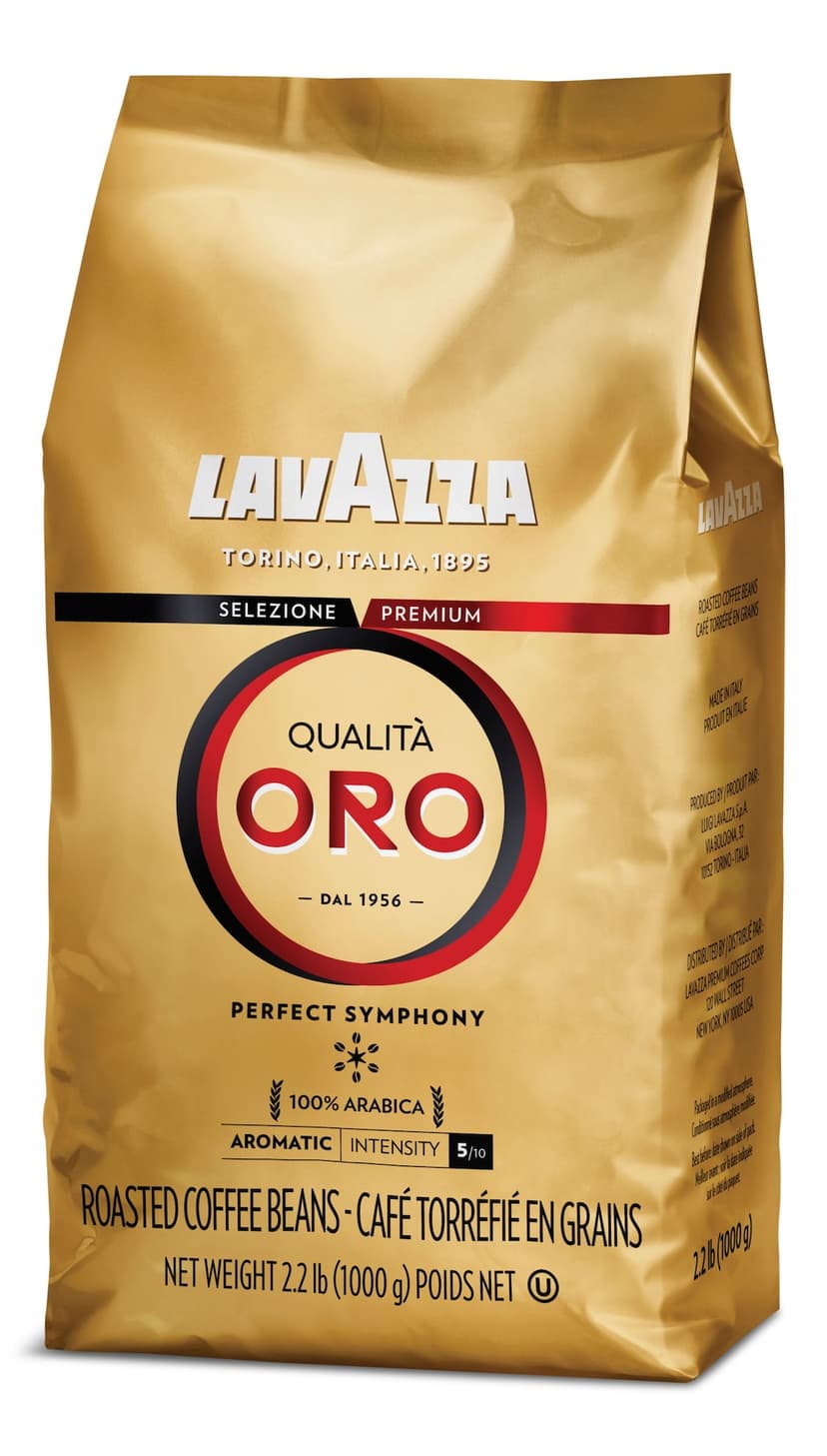 LavAzza Qualita Oro Roasted Coffee Beans, 1-kg