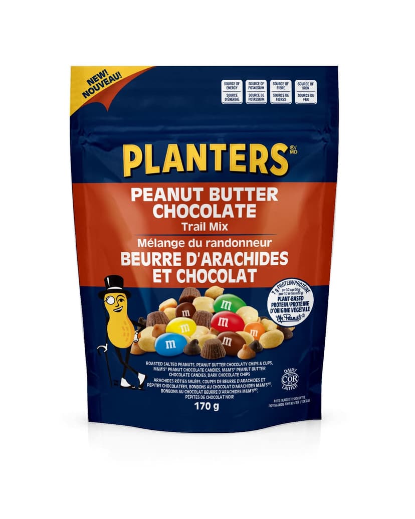 Planters Peanut Butter Chocolate Trail Mix Snack, 170-g