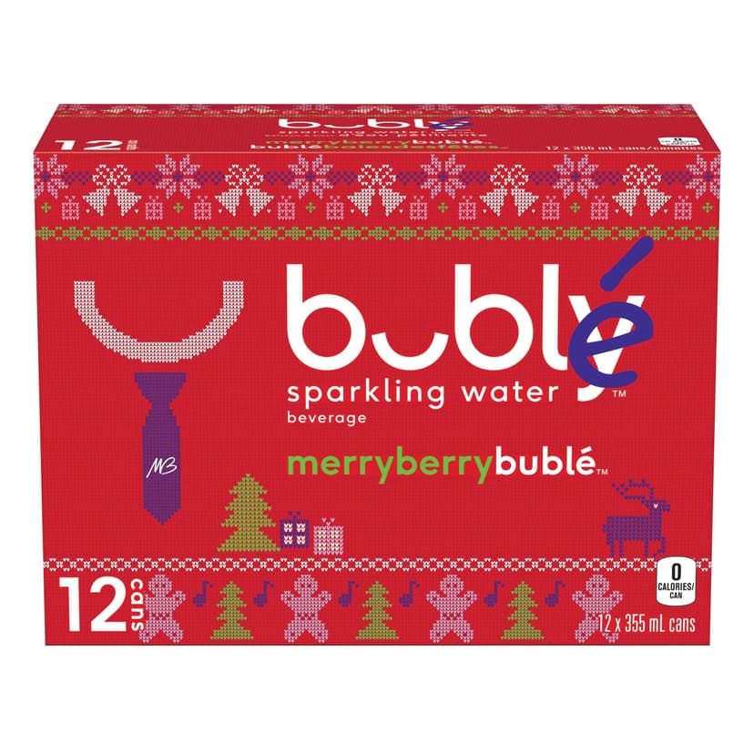 bubly Merry Berry Sparkling Water, 355-mL, 12-pk