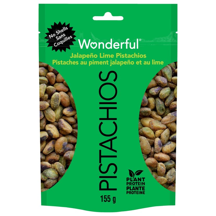 Wonderful Pistachios No Shell Jalapeno Lime Pistachios, 155-g