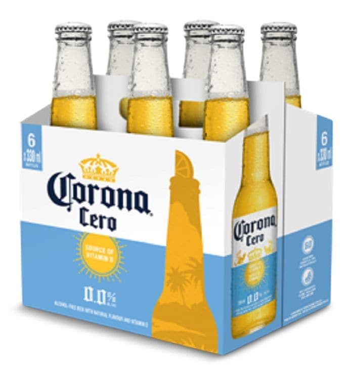 Corona Cero 0.0% Non-Alcoholic Beer, 6-pk x 330-mL