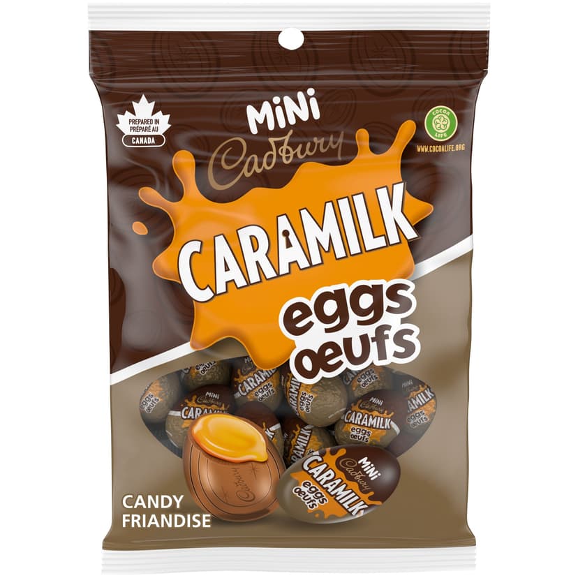 Cadbury Chocolate Mini Caramilk Eggs, 154-g