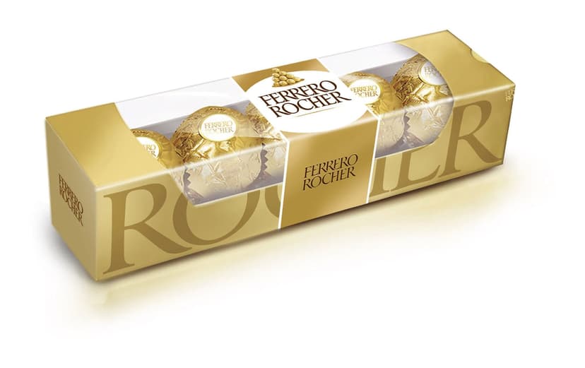 Ferrero Rocher Hazelnut Chocolate, 5-pk
