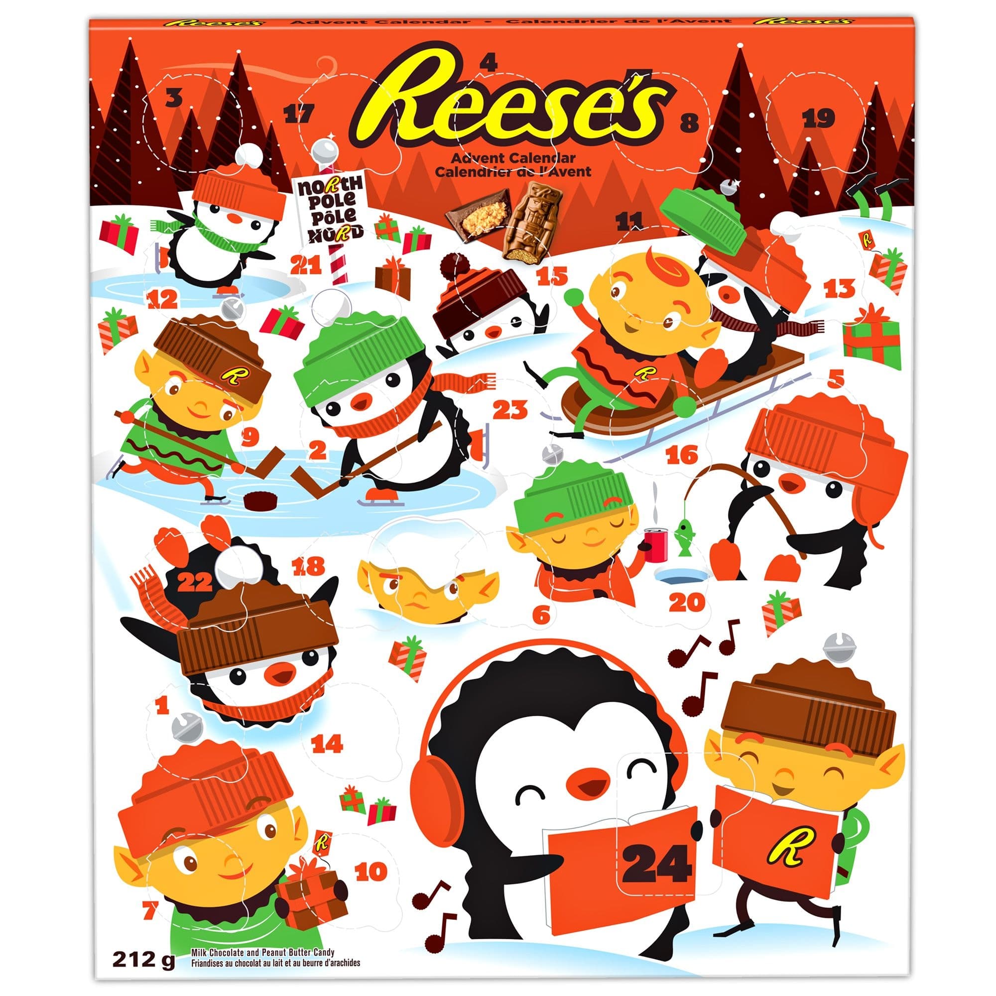 Reese's Peanut Butter Chocolate Holiday Advent Calendar, 212-g