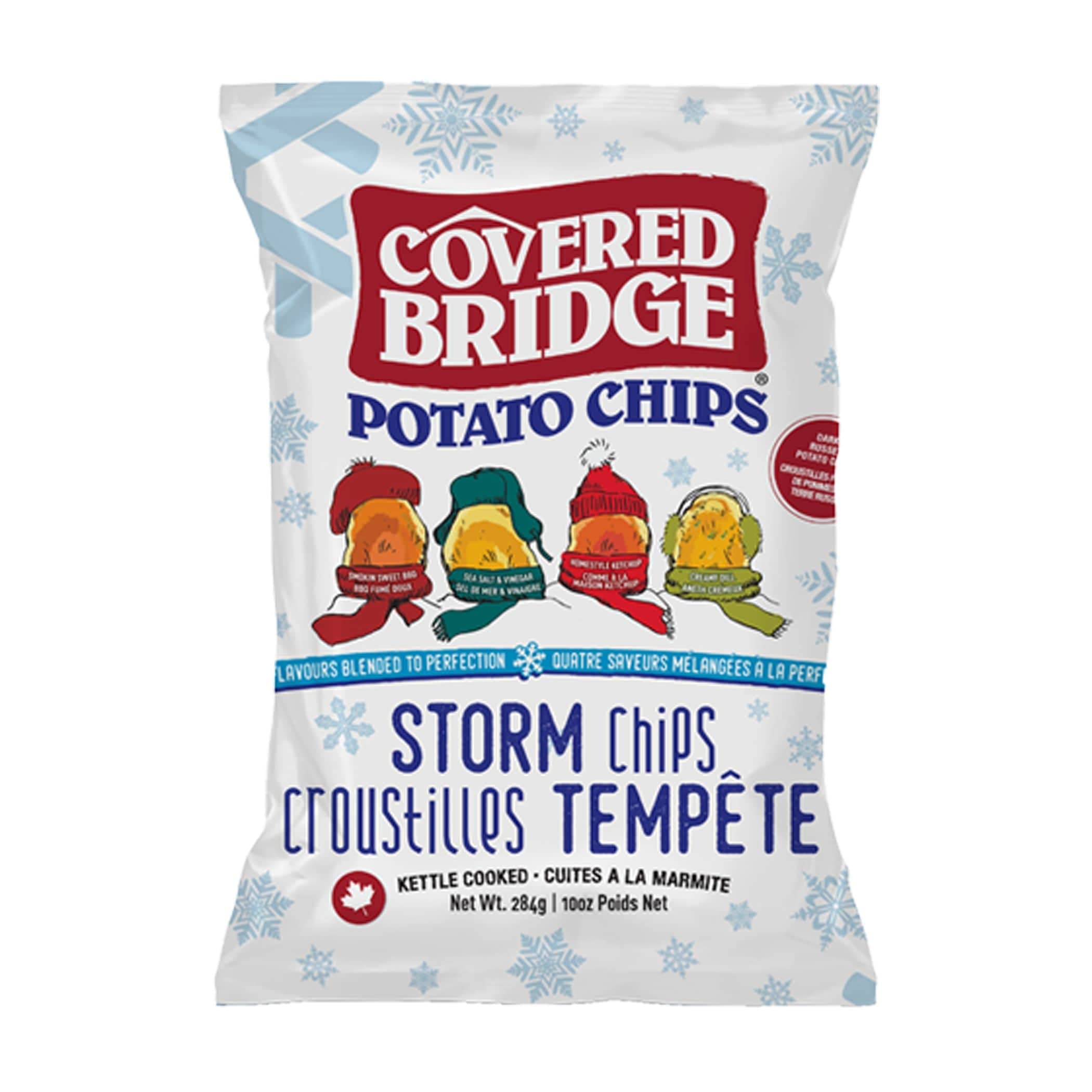Covered Bridge Kettle Cooked Storm Potato Chips, 284-g