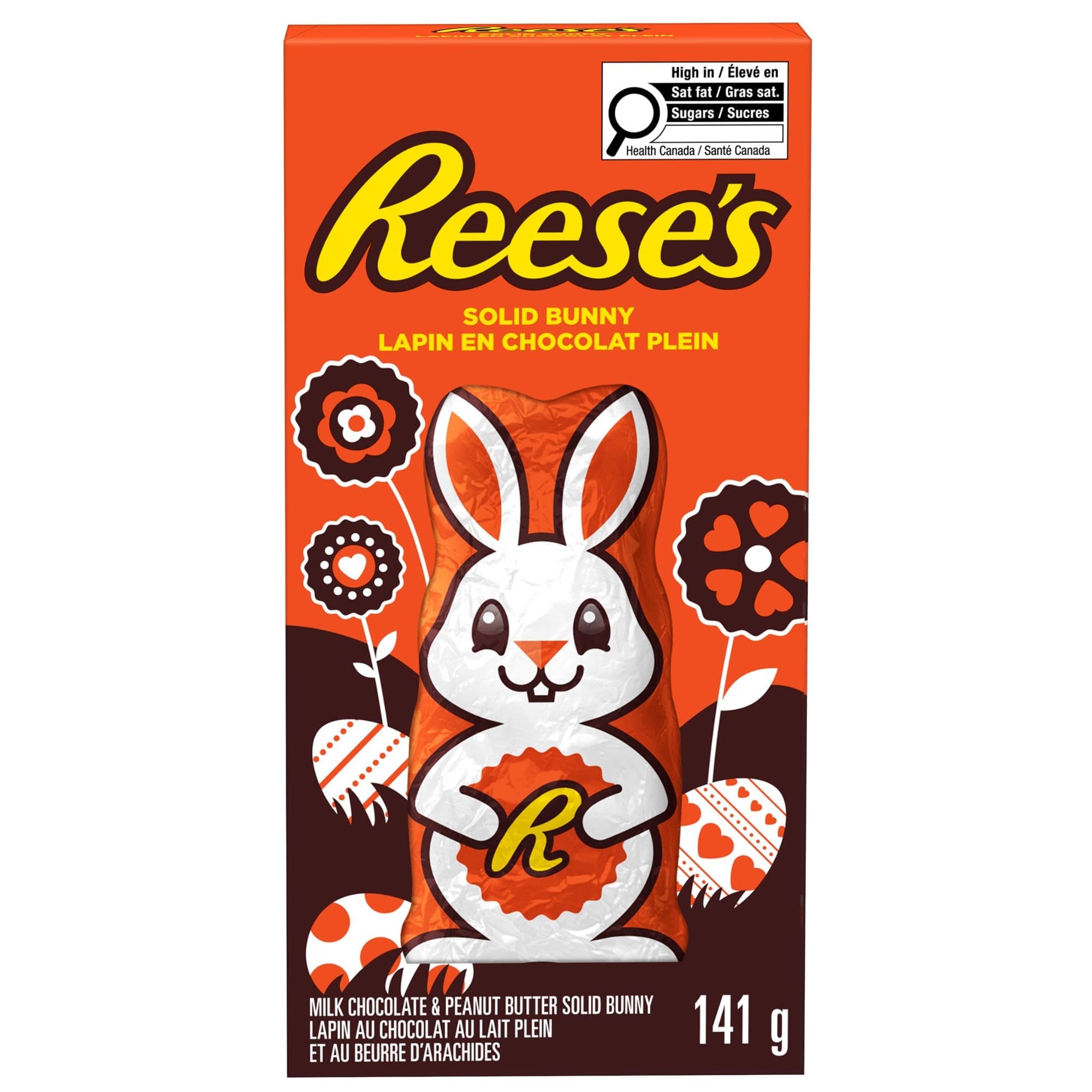 Reese Solid Peanut Butter Milk Chocolate Bunny, 141-g