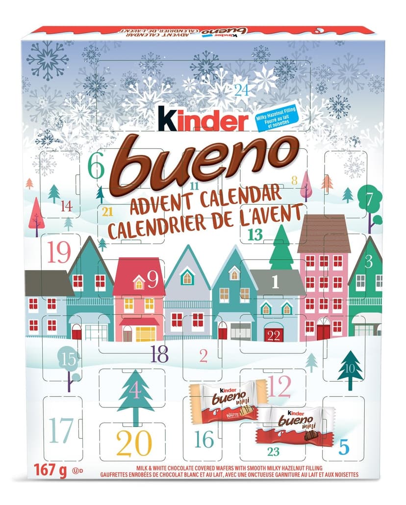 Kinder Bueno Advent Calendar, 24 Treats, 167-g