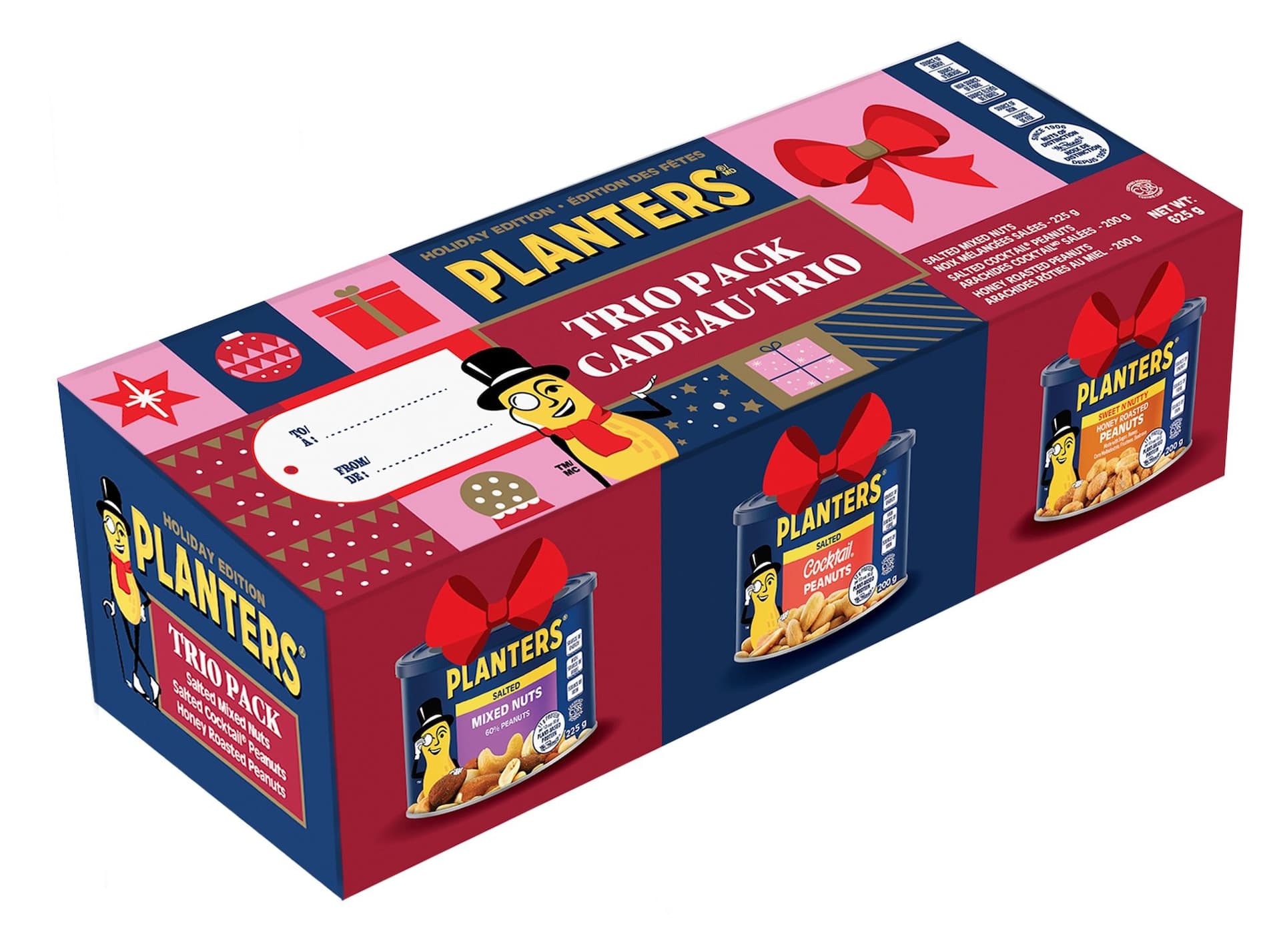 Planters Holiday Edition Peanuts & Mixed Nuts Trio Pack, 3-pk