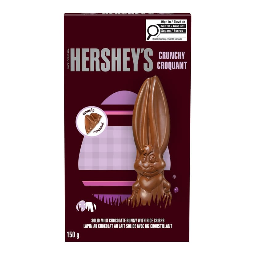 Hershey's Crunchy Milk Chocolate With Rice Crisps Easter Bunny, 150g