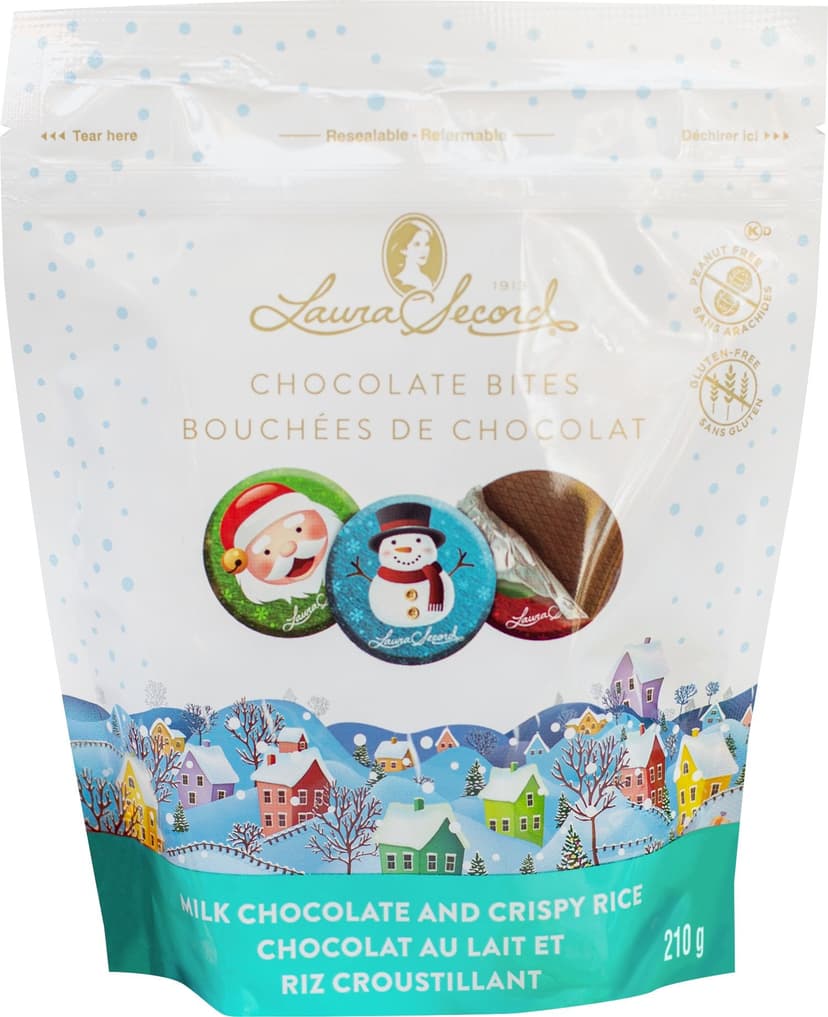 Laura Secord Chocolate Bites with Crispy Rice, 210-g