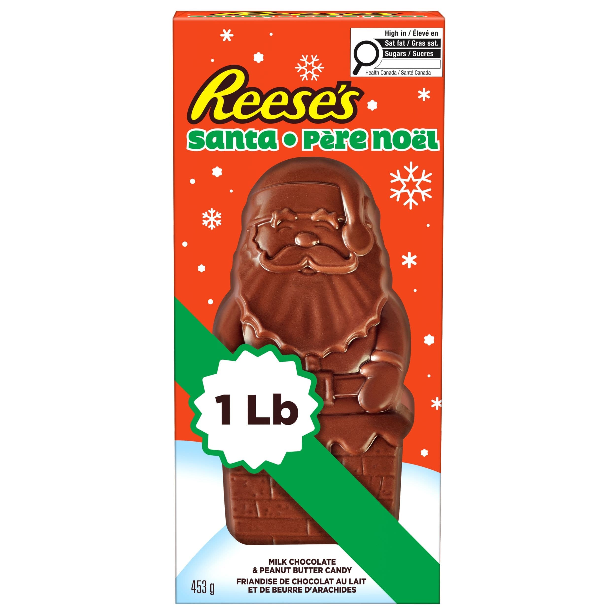 Reese's Chocolate 3D Santa Holiday Confection, 453-g