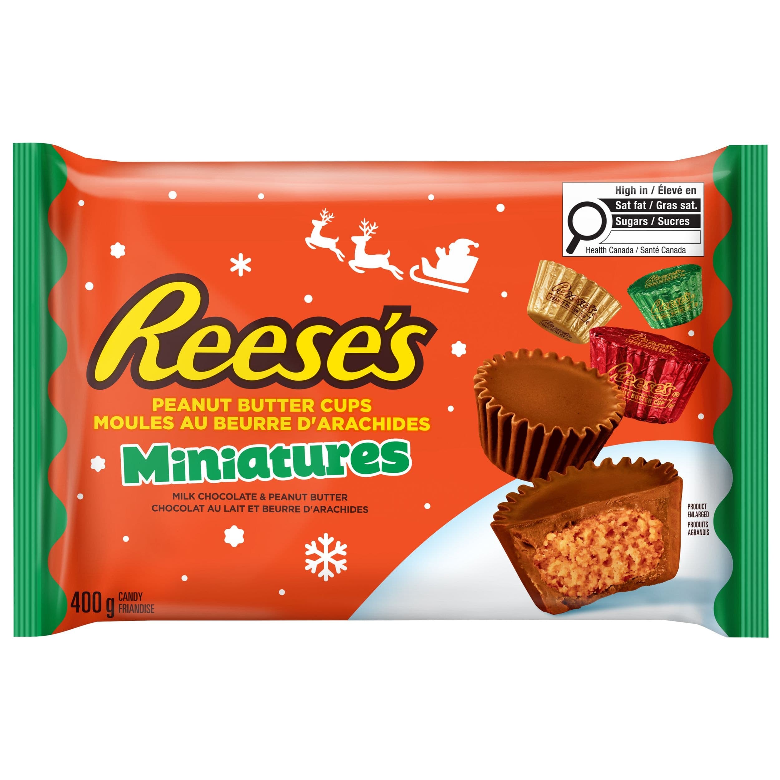 Reese's Individually Wrapped Mini Peanut Butter Cups, 400-g