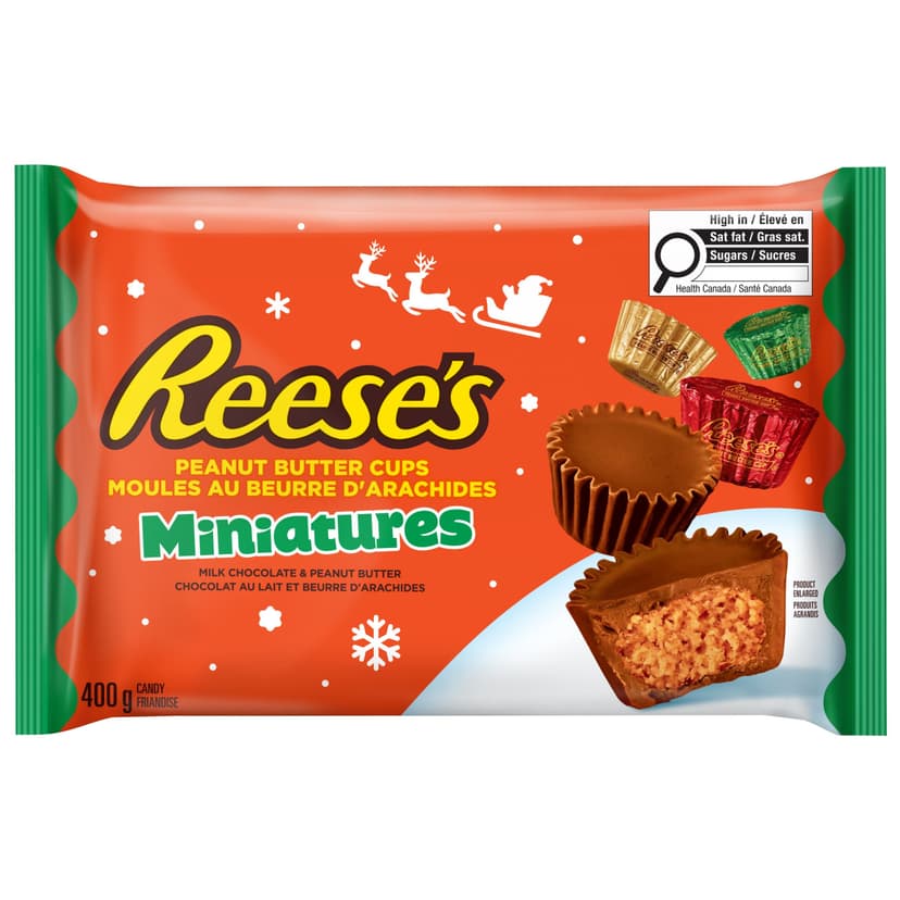 Reese's Individually Wrapped Mini Peanut Butter Cups, 400-g