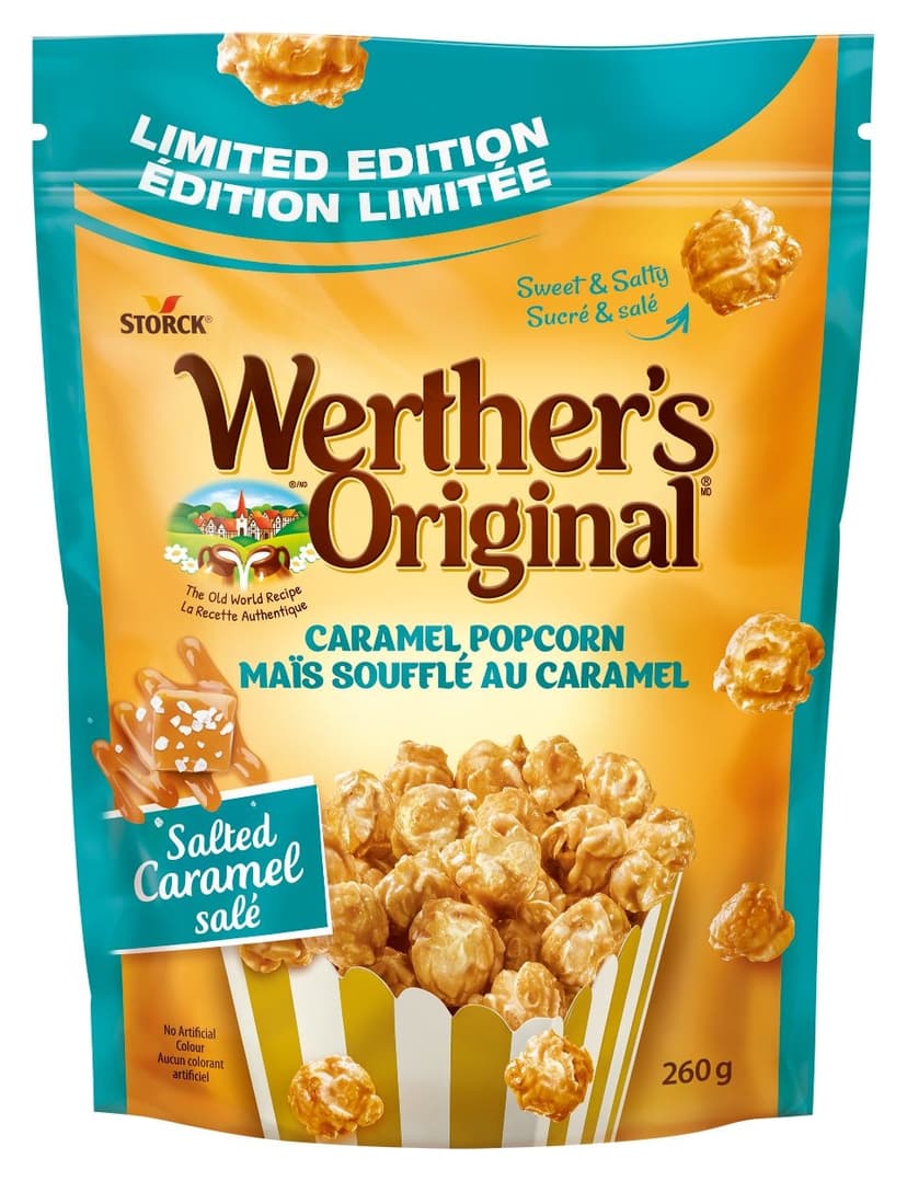 Werther's Original Limited Edition Salted Caramel Popcorn, 260-g