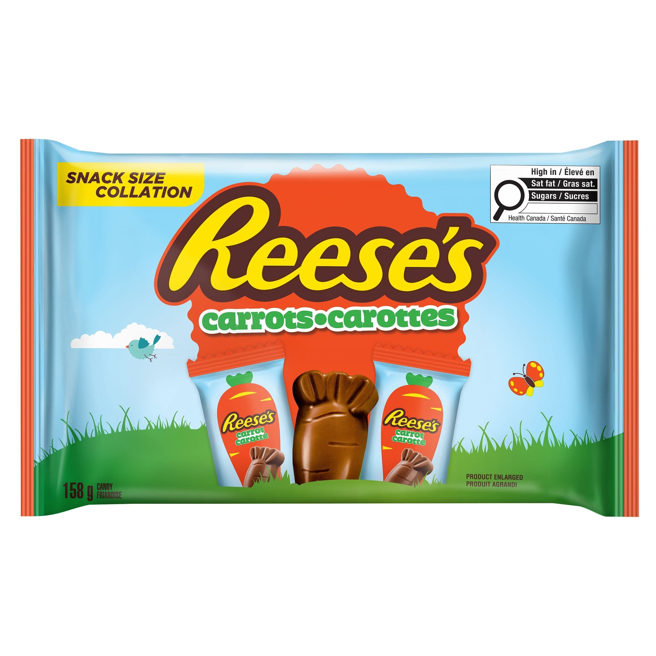 Reese's Milk Chocolate Peanut Butter Crème Carrots, 158-g, Candy for Easter