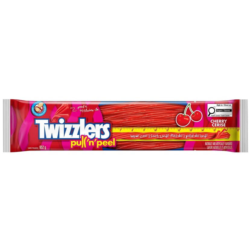 Twizzlers Extra Long Cherry Licorice Candy, 652-g
