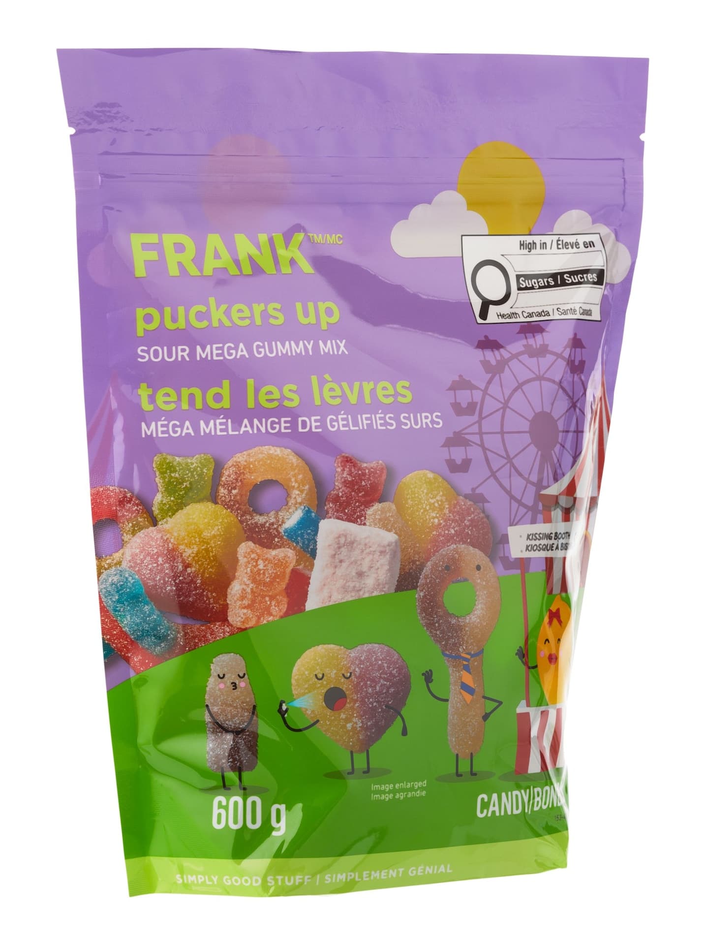 FRANK Sour Gummy Mix, 600-g