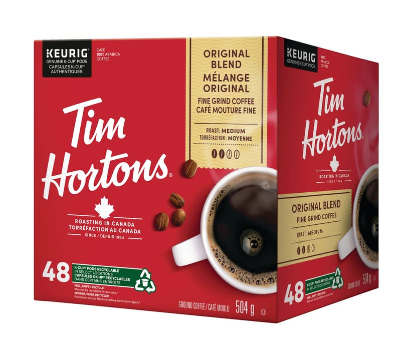 Keurig 48-pk Tim Horton's Original Blend Medium Roast K-Cup® Coffee Pods, 504-g, 48-pk