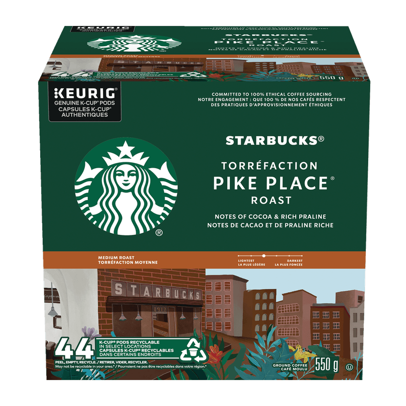 Keurig Starbucks Pike Place Medium Roast K-Cup® Coffee Pods, 550-g, 44-pk