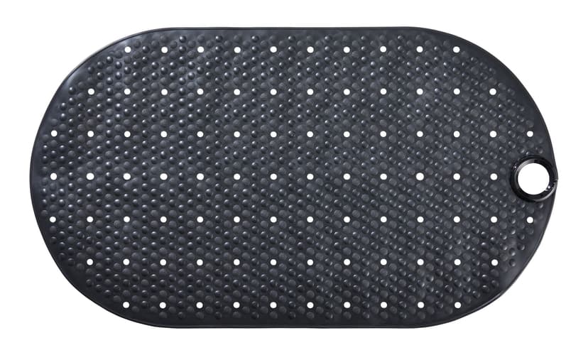 For Living Insta Skid-Resistant Tub Mat with Hook, Black