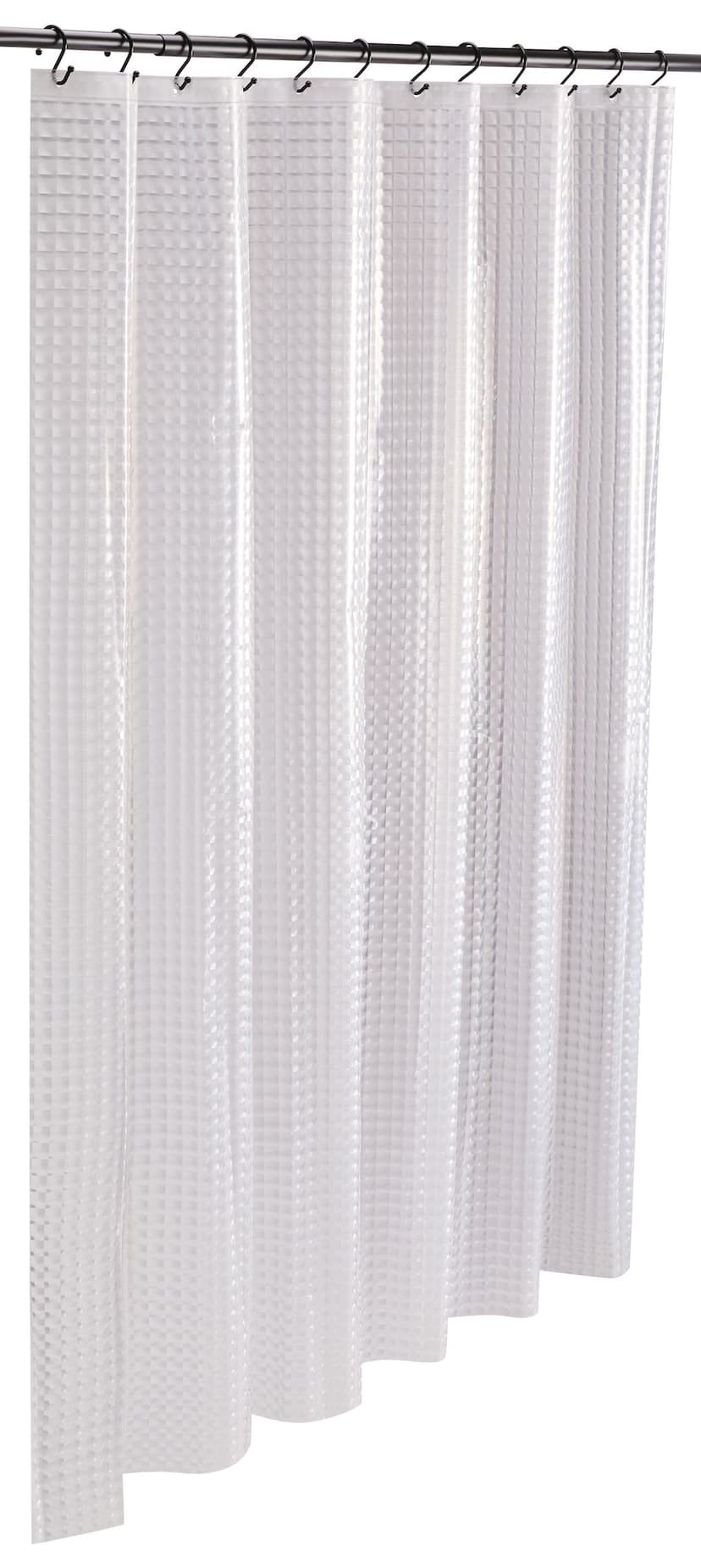 For Living PEVA Cubitz Clear Shower Curtain, 70x72-in