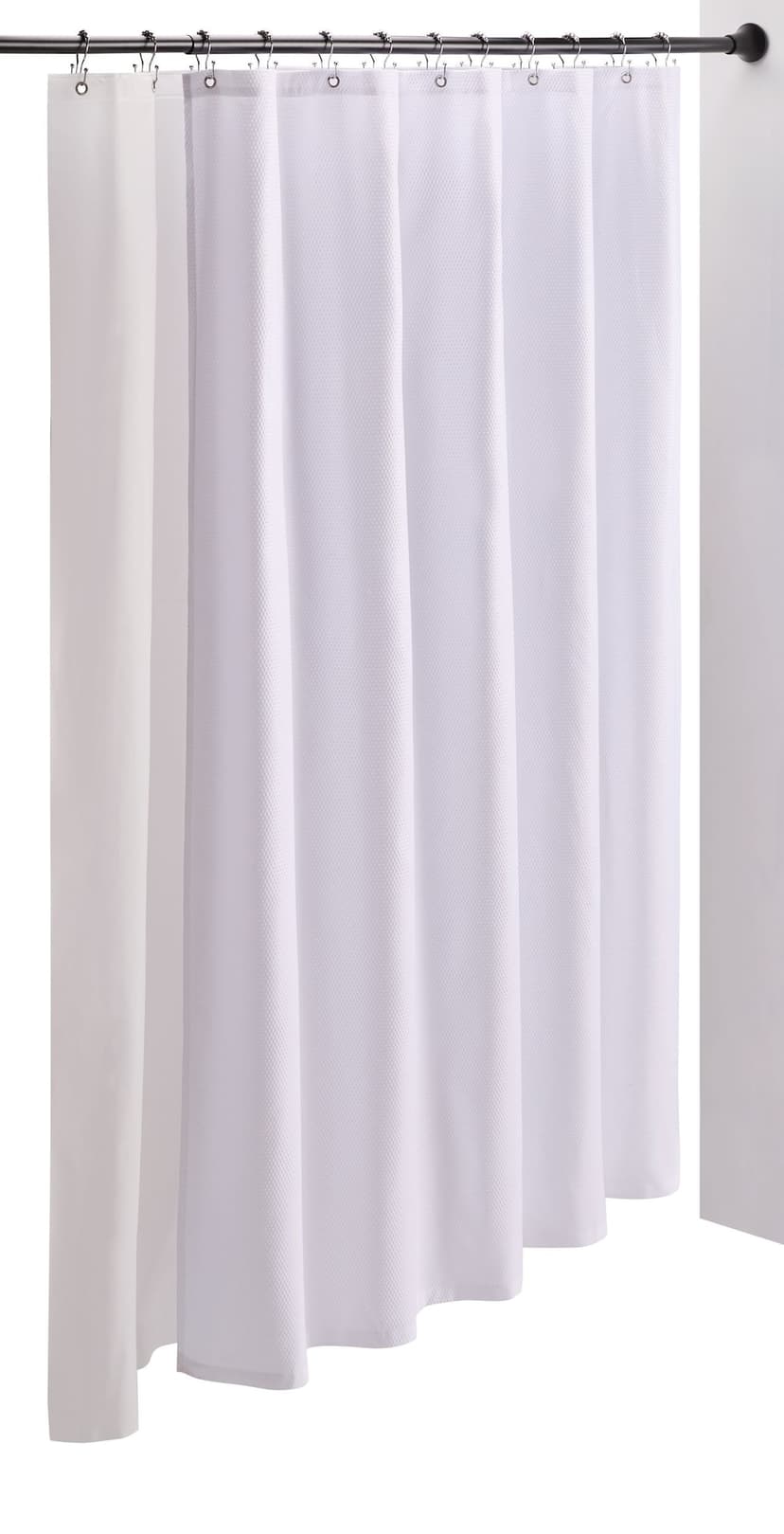 CANVAS Microfibre Shower Set with Linens & Hooks, 14-pc