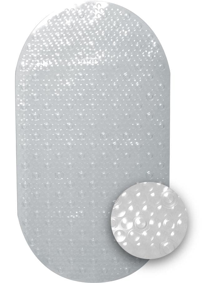 For Living Anti-Slip Bath Tub Mat, Clear, 28-in x 15-in