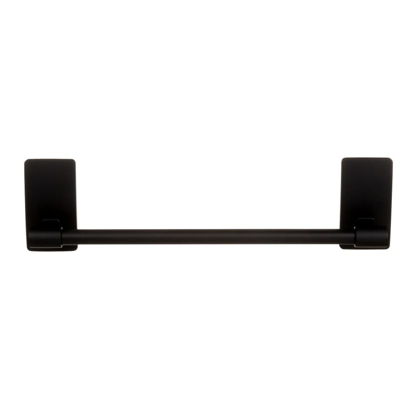 Command Bath Hand Towel Bar, Matte Black, 3-lb
