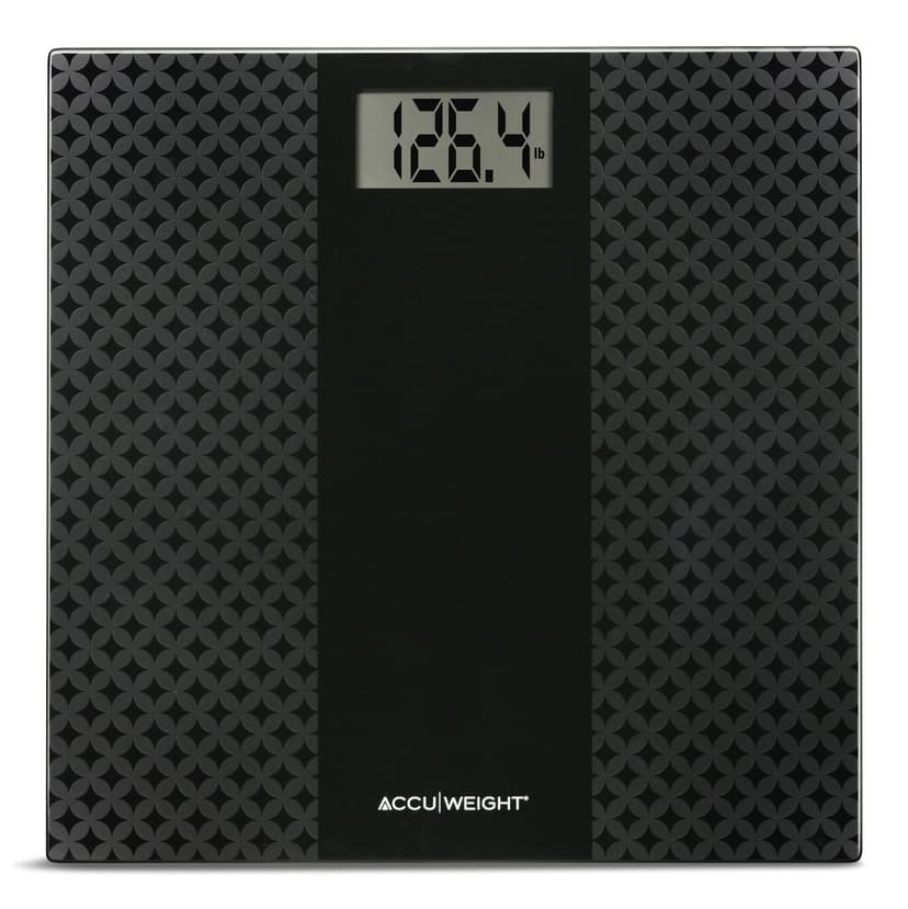 Accuweight Digital Bathroom Scale, Black, 400-lb