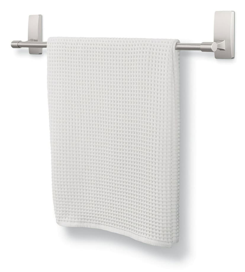 3M™ Command Damage-Free Bath Towel Bar, Satin Nickel, 24-in