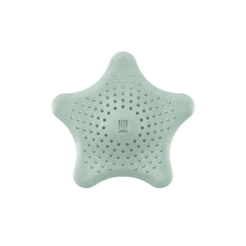Umbra Starfish Hair Catcher Silicone Shower/Bath Tub Drain Cover, Sea Green
