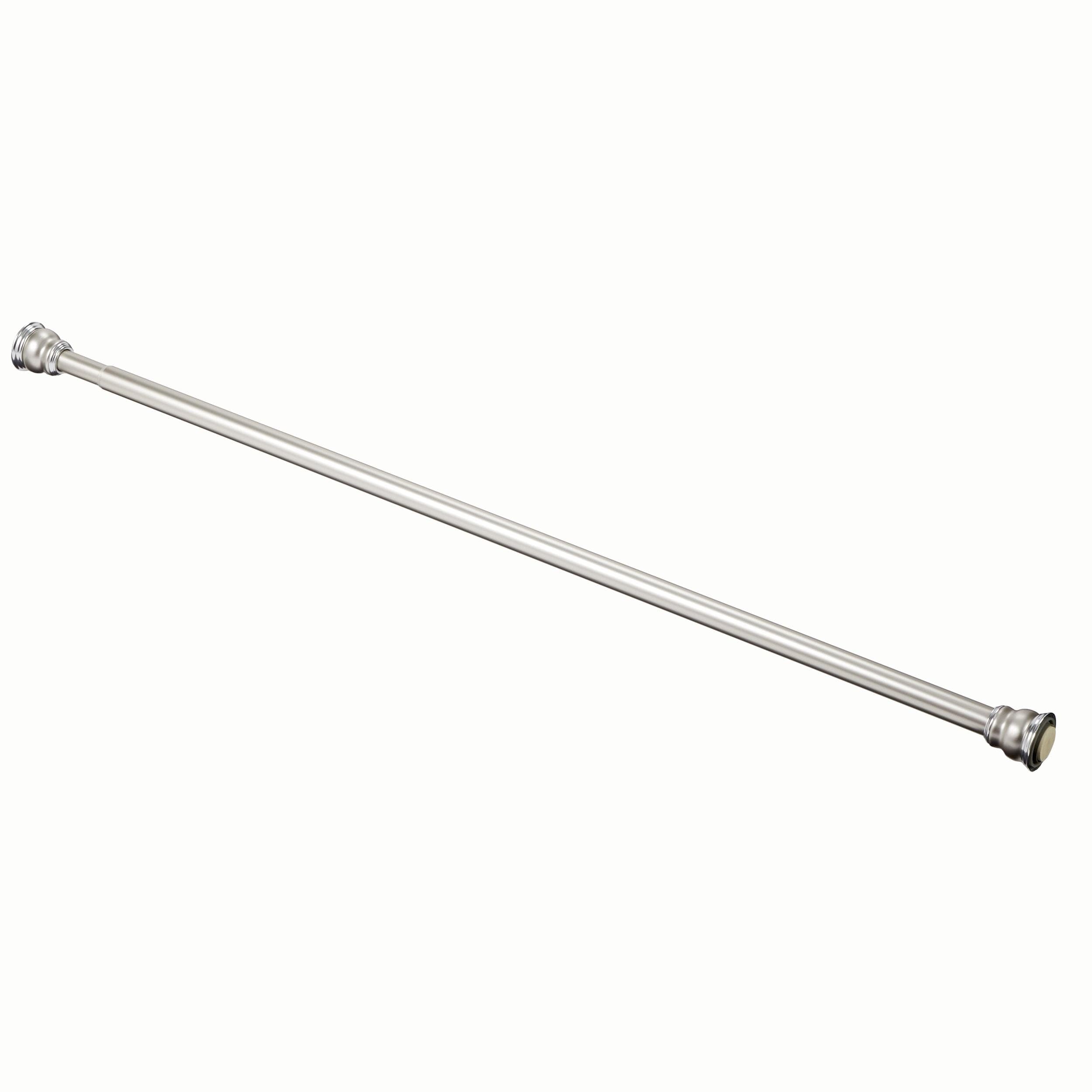 For Living Adjustable Aluminum Two-Tone Shower Curtain Tension Rod, 44-in to 72-in
