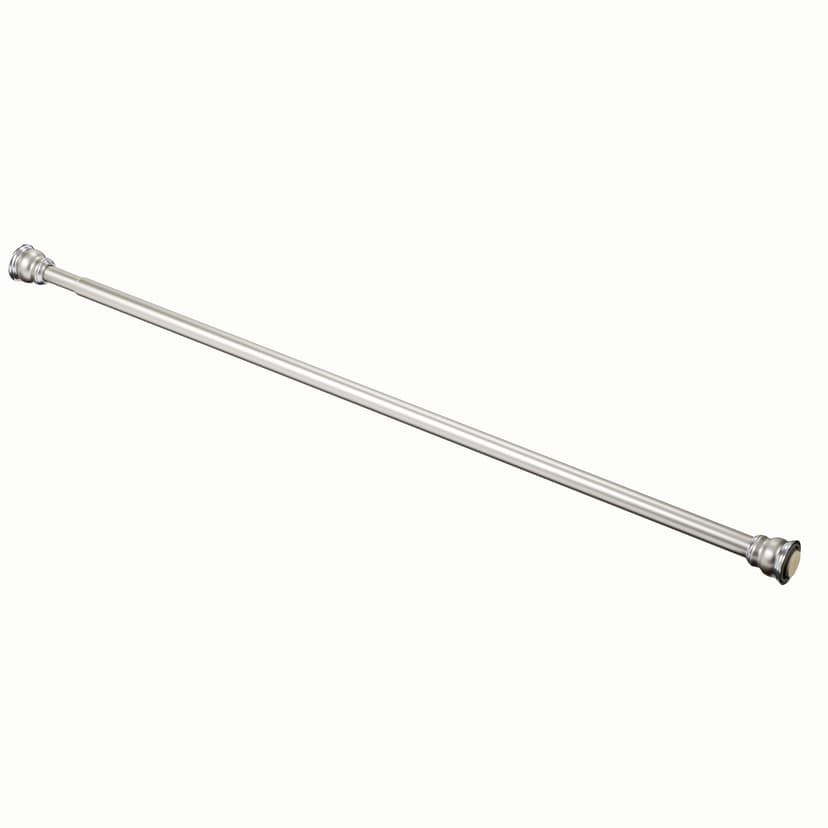 For Living Adjustable Aluminum Two-Tone Shower Curtain Tension Rod, 44-in to 72-in