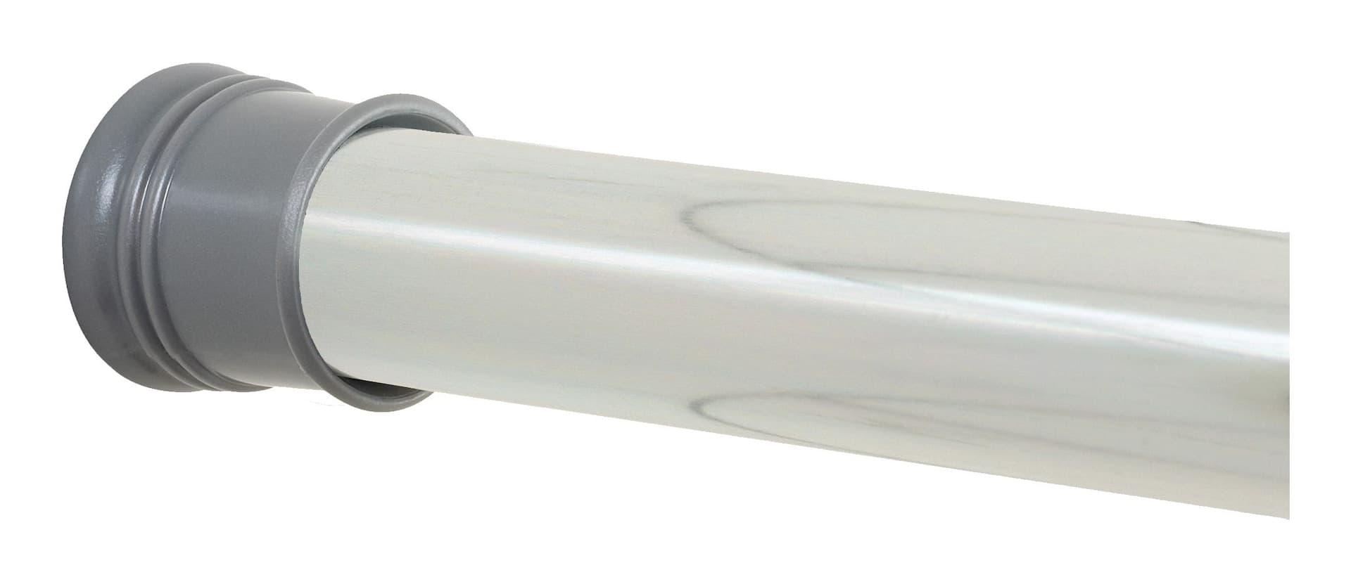 For Living Adjustable Rust-Resistant Shower Curtain Tension Rod, Chrome, 44-in to 72-in