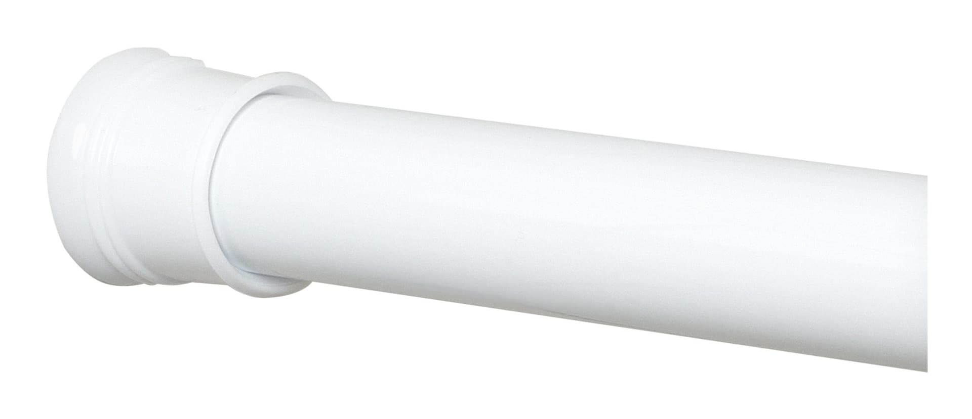 For Living Adjustable Shower Curtain Tension Rod, White, 36-in to 60-in