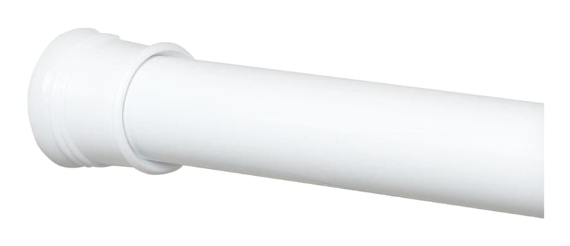For Living Adjustable Shower Curtain Tension Rod, White, 36-in to 60-in