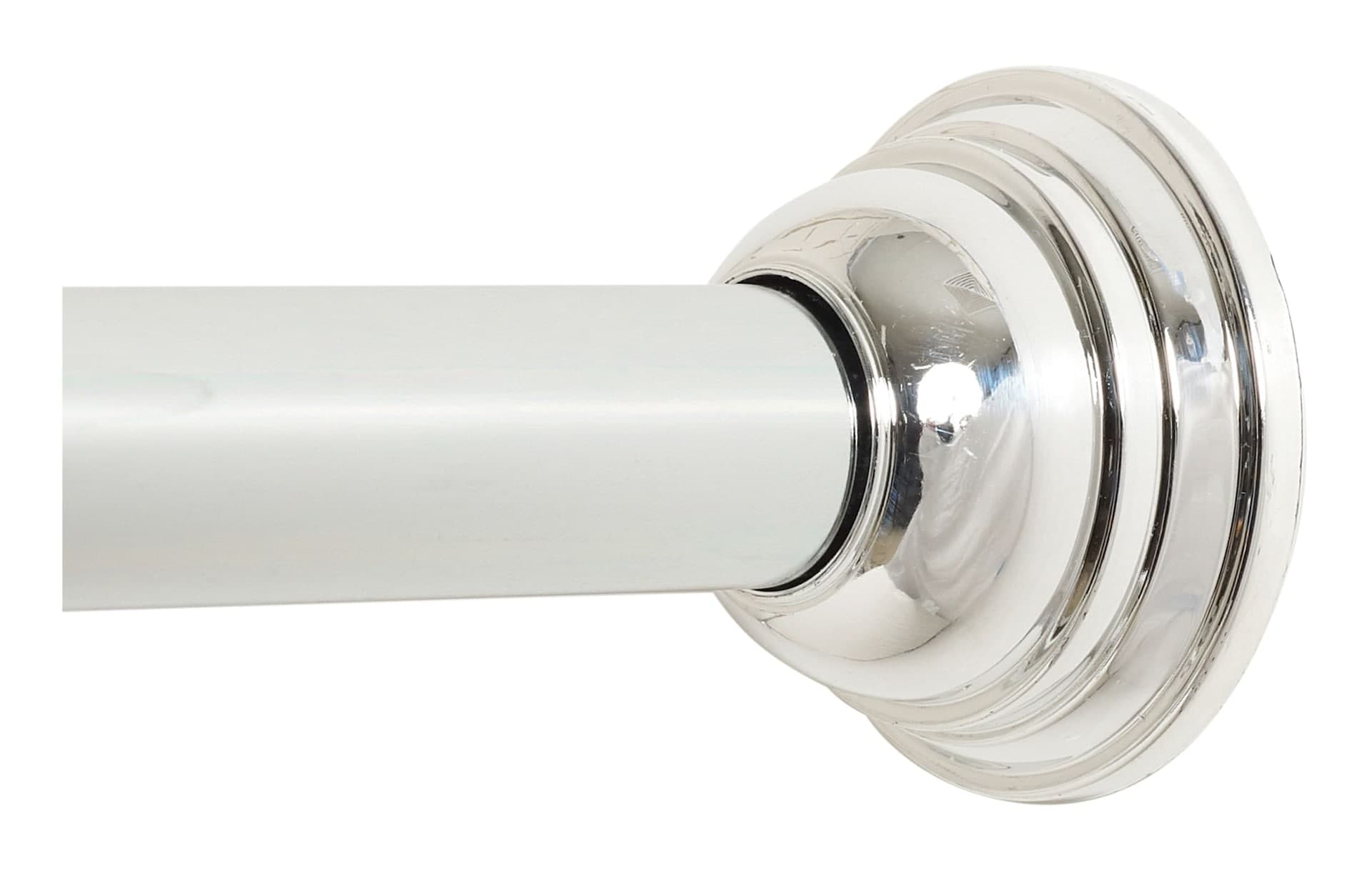 For Living Adjustable Shower Curtain Tension Rod, Chrome, 44-in to 72-in
