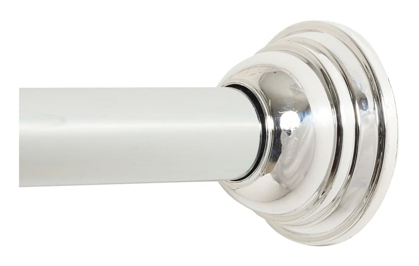 For Living Adjustable Shower Curtain Tension Rod, Chrome, 44-in to 72-in