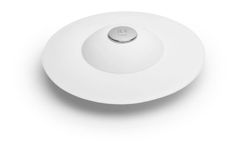 Umber Flex Drain Stopper & Hair Catcher, White