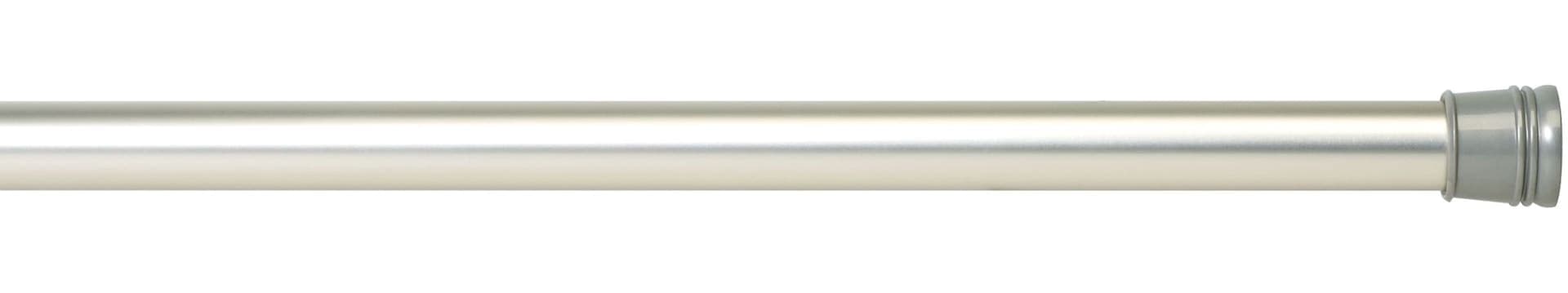 For Living Adjustable Rust-Resistant Shower Curtain Tension Rod, Brushed Nickel, 52-in to 86-in