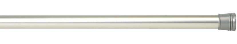 For Living Adjustable Rust-Resistant Shower Curtain Tension Rod, Brushed Nickel, 52-in to 86-in