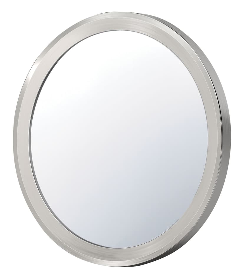 3M Command™ Bath Mirror, Round, Satin Nickel