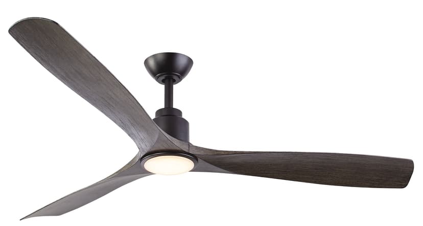 NOMA Nova 60" 3-Blade Reversible 6-Speeds Dimmable(5 CCTs) Ceiling Fan with remote, Matte Black