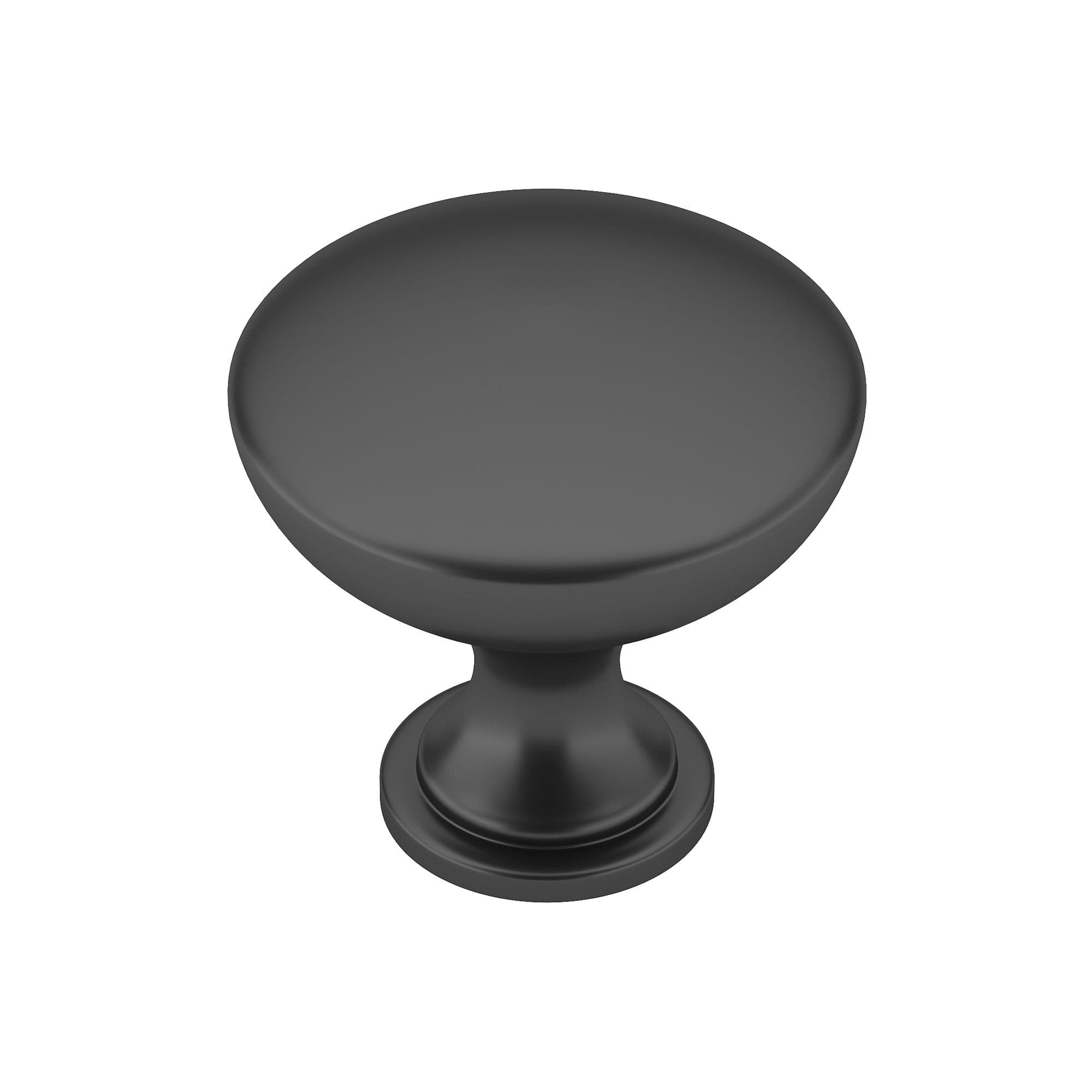 Richelieu Winston knob, Matte Black, 30mm 4pk