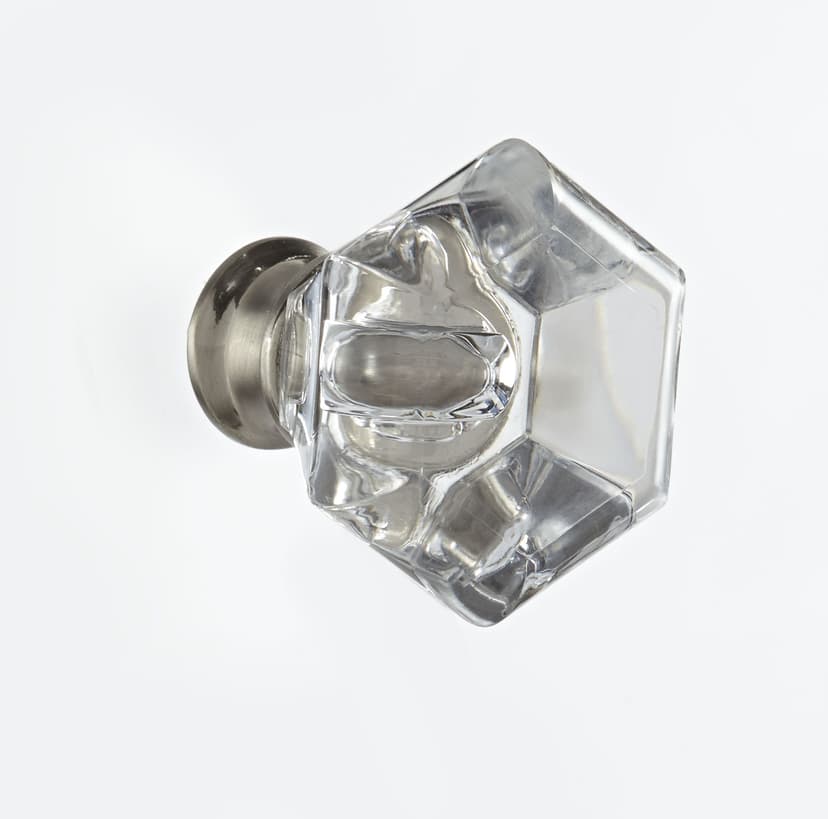 CANVAS Acrylic Single Facets Knob, Clear, 4-pk