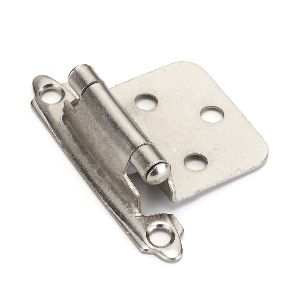 Richelieu Self-Closing Overlay Hinge, 2pk, Brushed Nickel