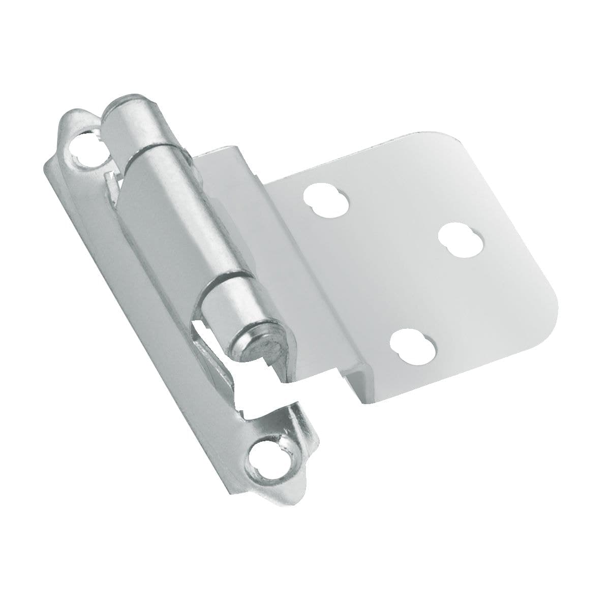 Richelieu 3/8 Overlay Self-Closing Hinge, 2pk, Brushed Nickel